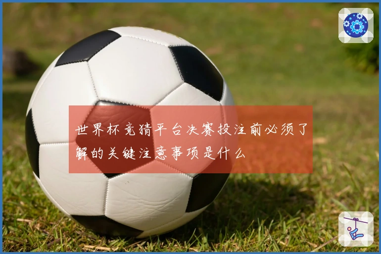 世界杯竞猜平台决赛投注前必须了解的关键注意事项是什么